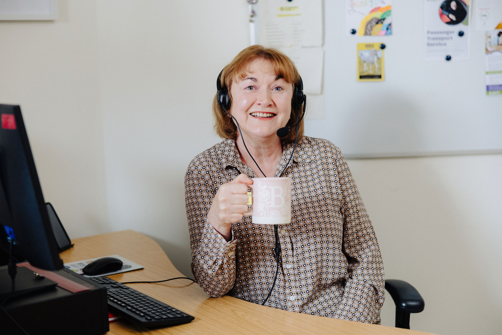 member of transport team drinking tea terms and conditions